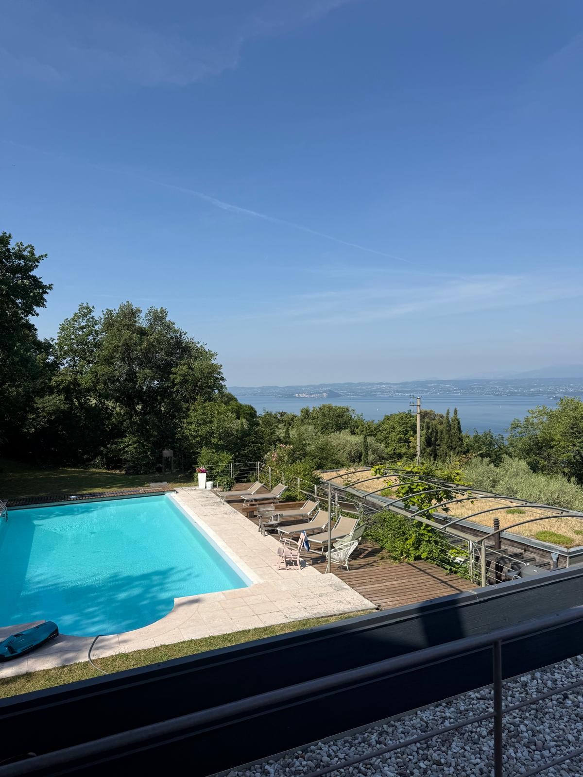 Pool overlooking Lake Garda