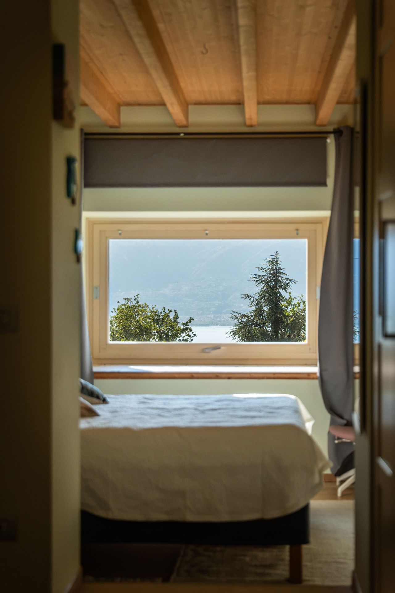 Bedroom looking out over Lake Garda